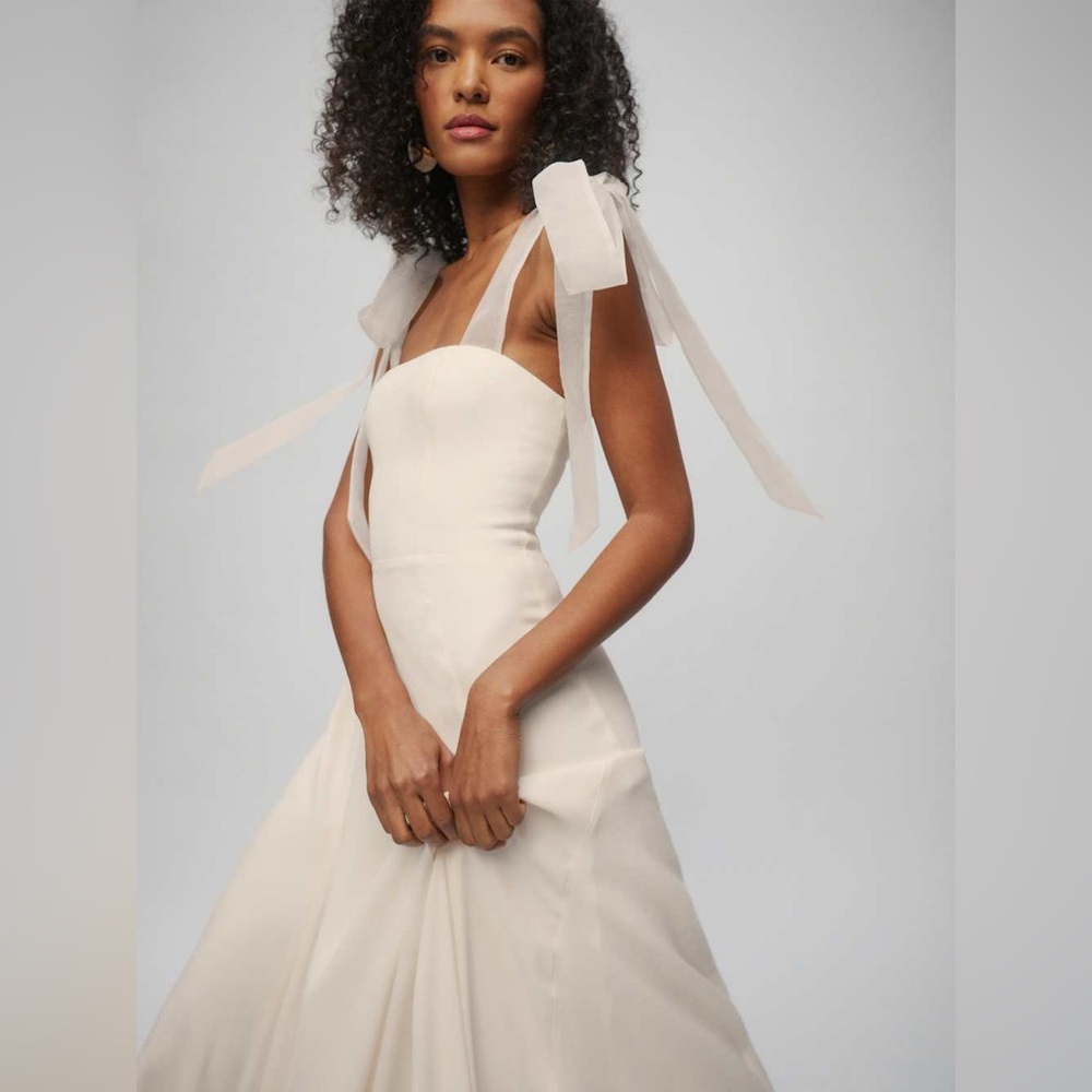 Reformation Balsam Bow Dress | Size: 6 | Color: Ivory White
